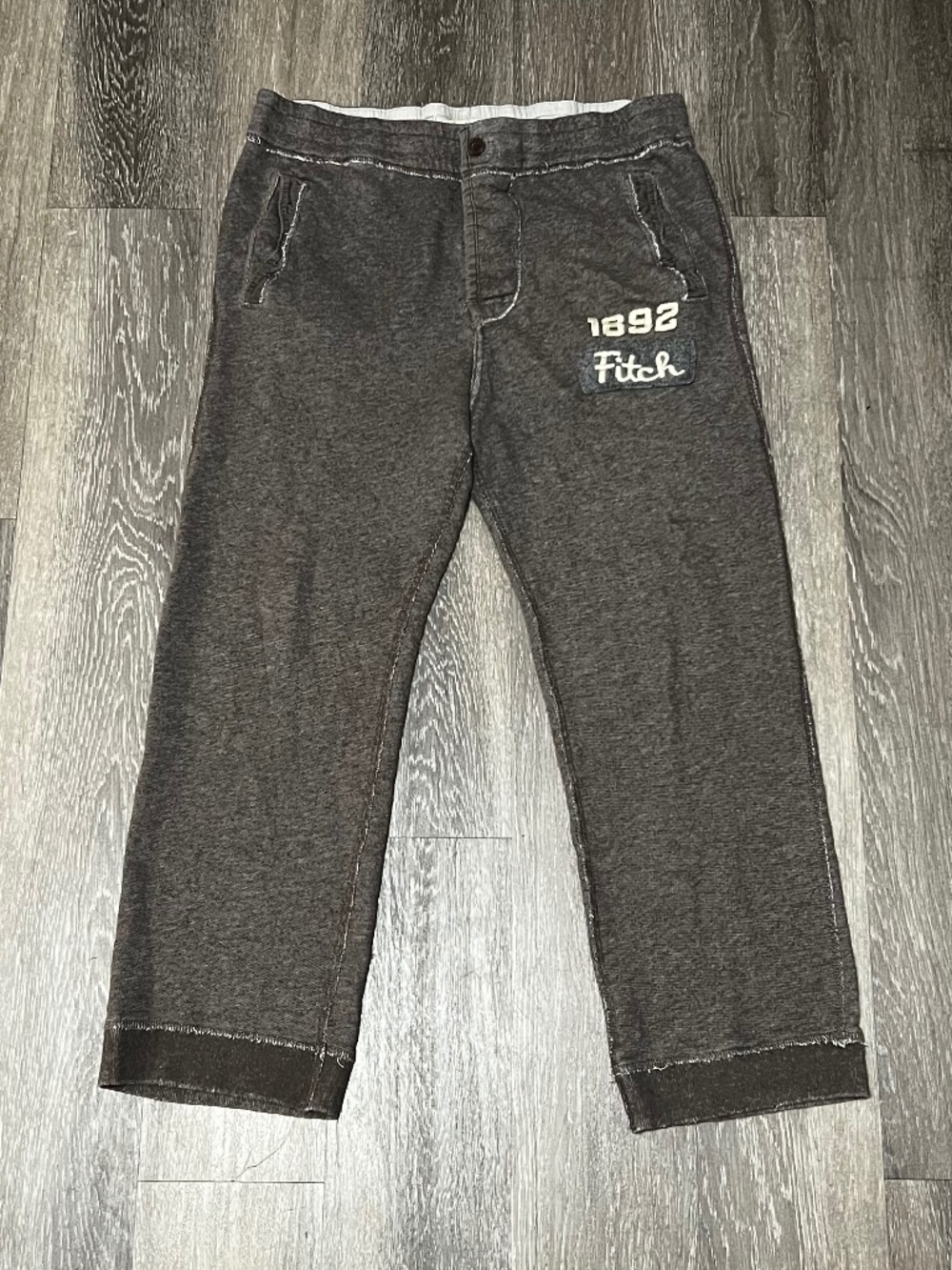 Vintage Abercrombie and Fitch Distressed Sweatpants Men Medium Leisurewear Y2K